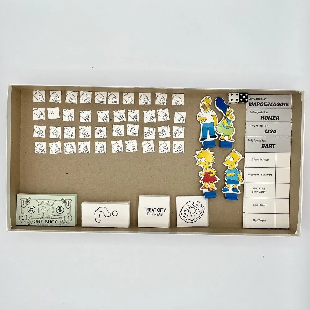 1990 The Simpsons Mystery Life Game by Cardinal, Not Complete!